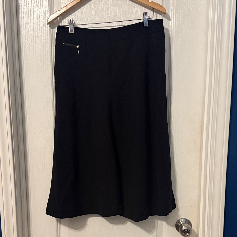 Worthington Elegant Black A-Line Skirt